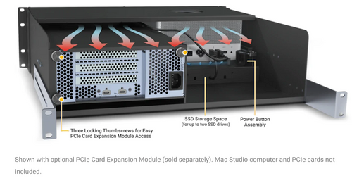 Sonnet xMac Studio 3U rackmount enclosure system Sonnet xMac Studio 3U rackmount enclosure system